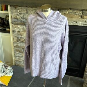 Rachel Zoe Cozy Purple Hoodie Sweater